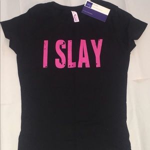 I Slay Unisex Girls Boys Kids Top Tee